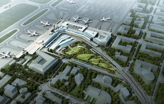 上海虹桥机场应用华体会钢板万余吨